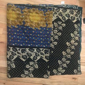 Anthropologie Kantha Indian Blanket Duvet